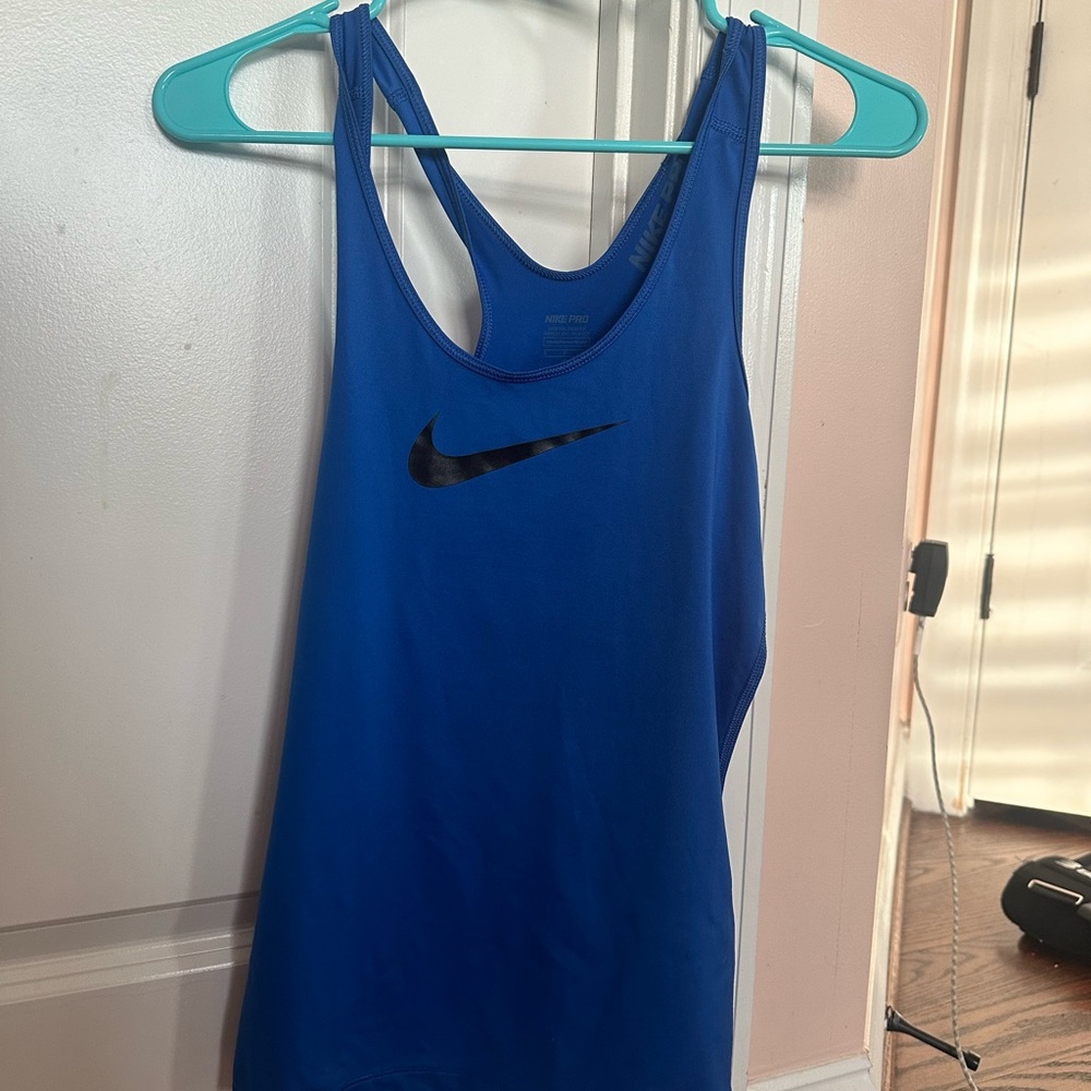 blue nike tank